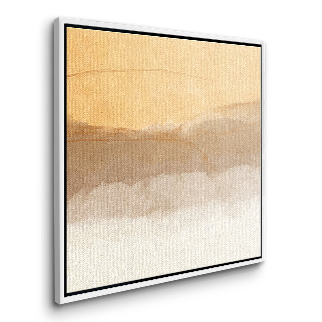 DOTCOMCANVAS In soft time Leinwandbild Seitenansicht weißer Rahmen