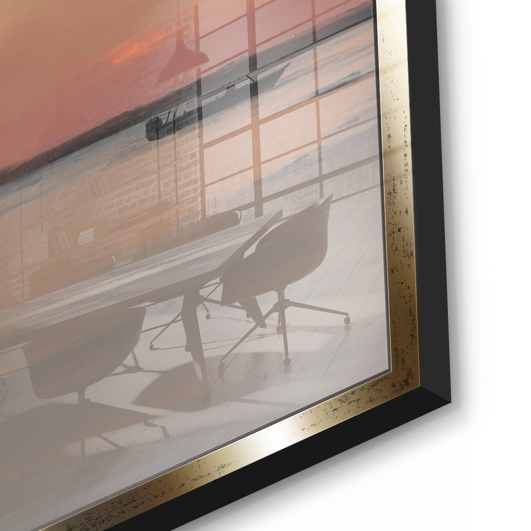 DOTCOMCANVAS Porto Rico Acrylglasbild Detailansicht goldener Rahmen