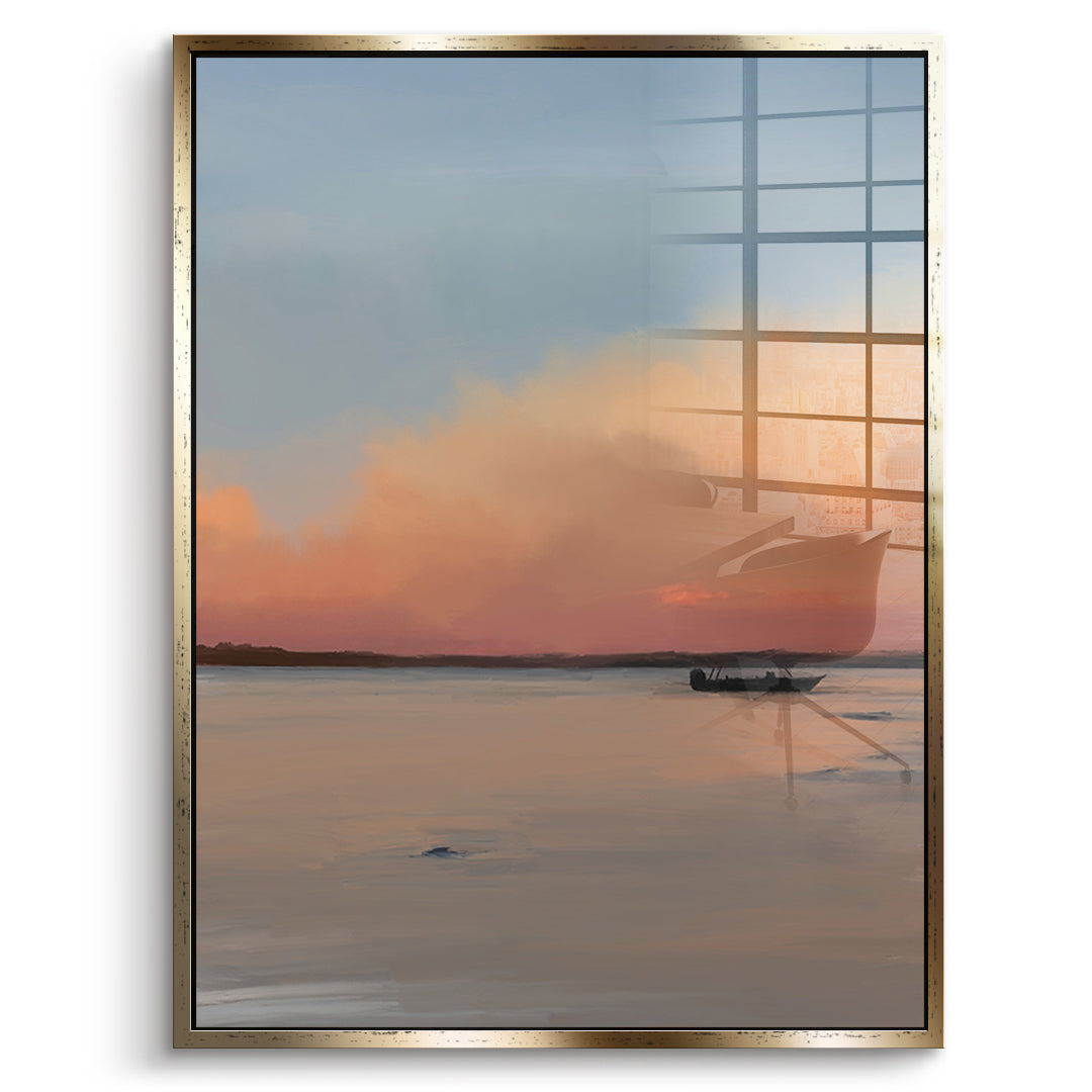 DOTCOMCANVAS Porto Rico Acrylglasbild Vorderansicht goldener Rahmen