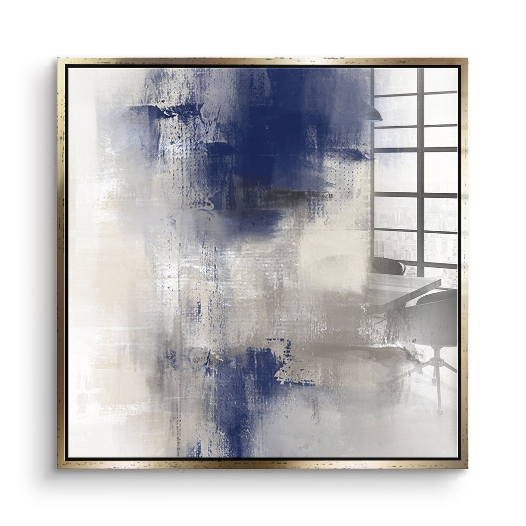 DOTCOMCANVAS Something Acrylglasbild Vorderansicht goldener Rahmen