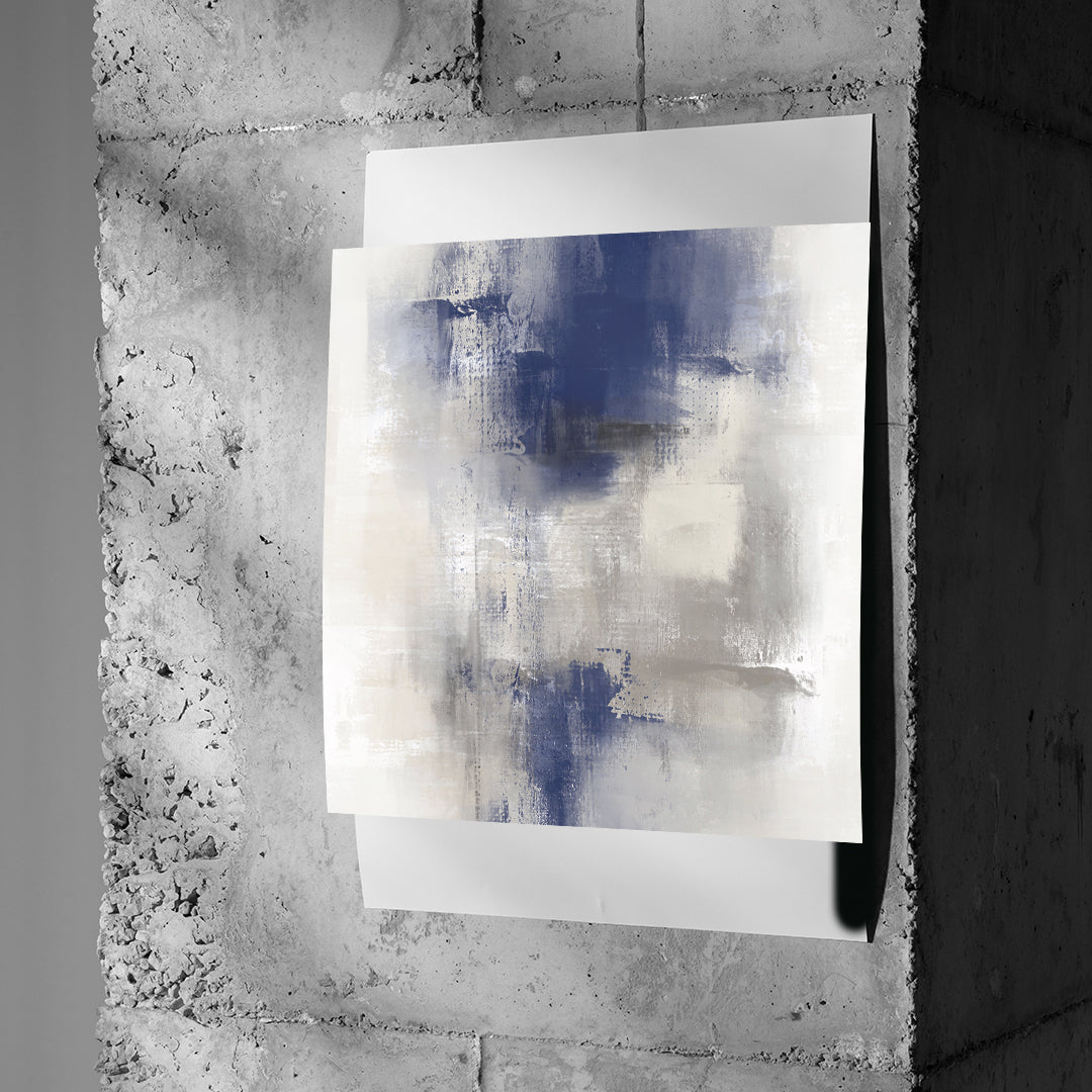 DOTCOMCANVAS Something Poster an Betonwand