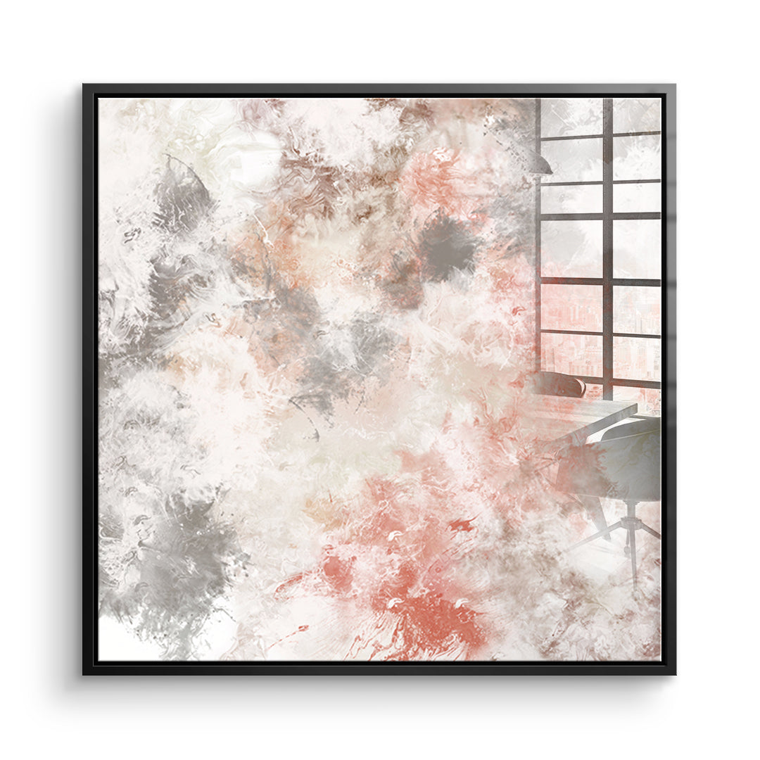 DOTCOMCANVAS Still, not empty Acrylglasbild Vorderansicht schwarzer Rahmen
