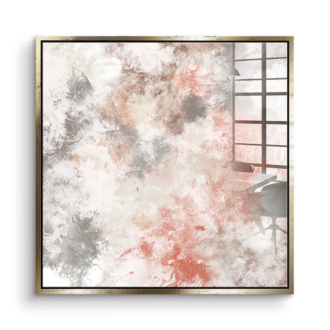 DOTCOMCANVAS Still, not empty Acrylglasbild Vorderansicht goldener Rahmen