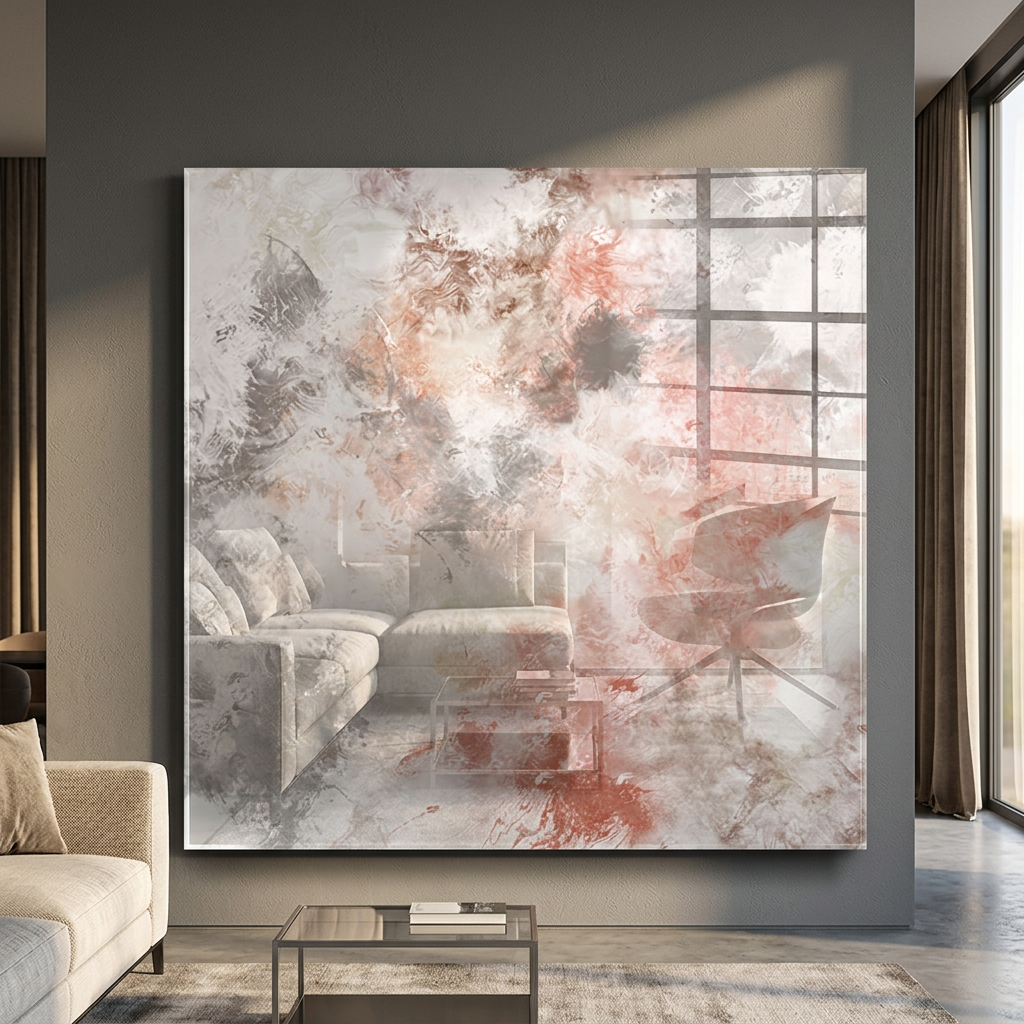 DOTCOMCANVAS Still, not empty Acrylglasbild Raumansicht