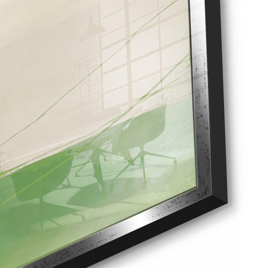 DOTCOMCANVAS What stayed Acrylglasbild Detailansicht silberner Rahmen