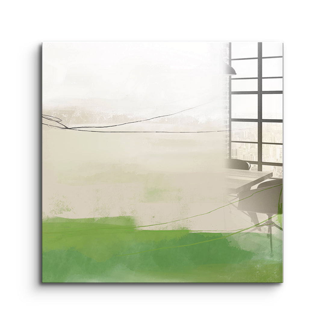 DOTCOMCANVAS What stayed Acrylglasbild Vorderansicht ohne Rahmen