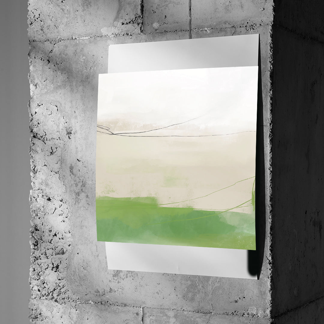 DOTCOMCANVAS What stayed Poster an Betonwand