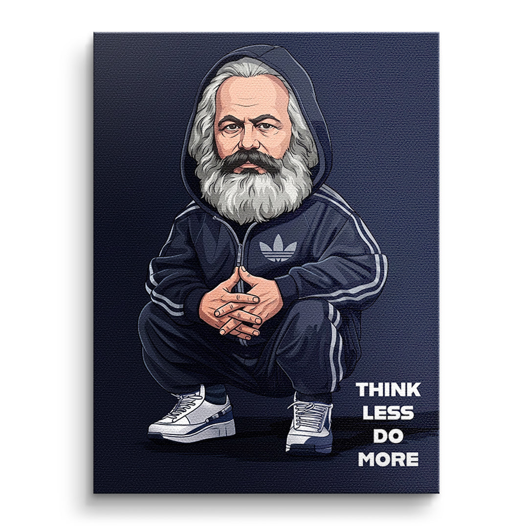 DOTCOMCANVAS Karl Marx Swag Leinwandbild Vorderansicht Ohne Rahmen