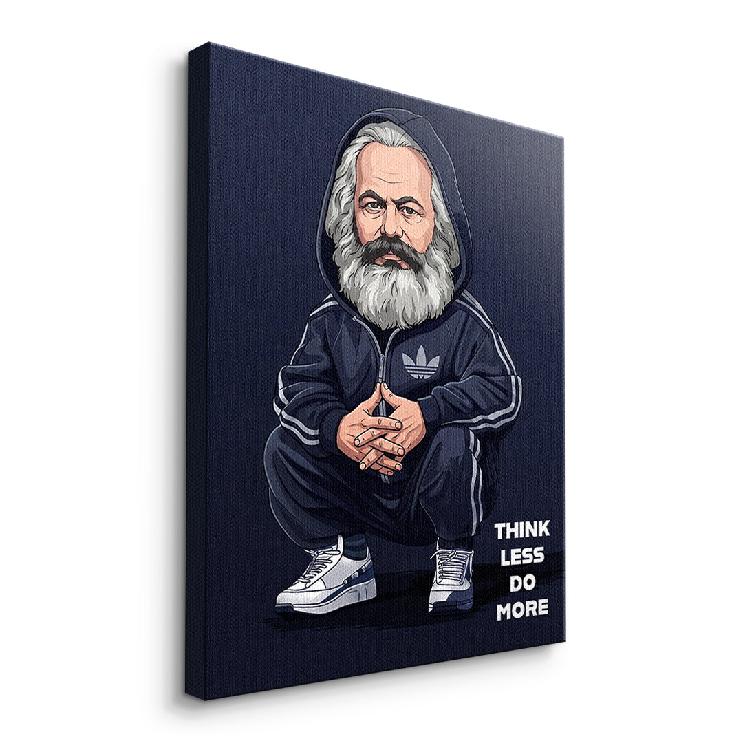 DOTCOMCANVAS Karl Marx Swag Leinwandbild Seitenansicht Ohne Rahmen