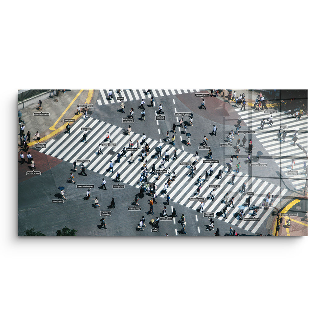 DOTCOMCANVAS Small people thing 2.0 Acrylglasbild Vorderansicht ohne Rahmen