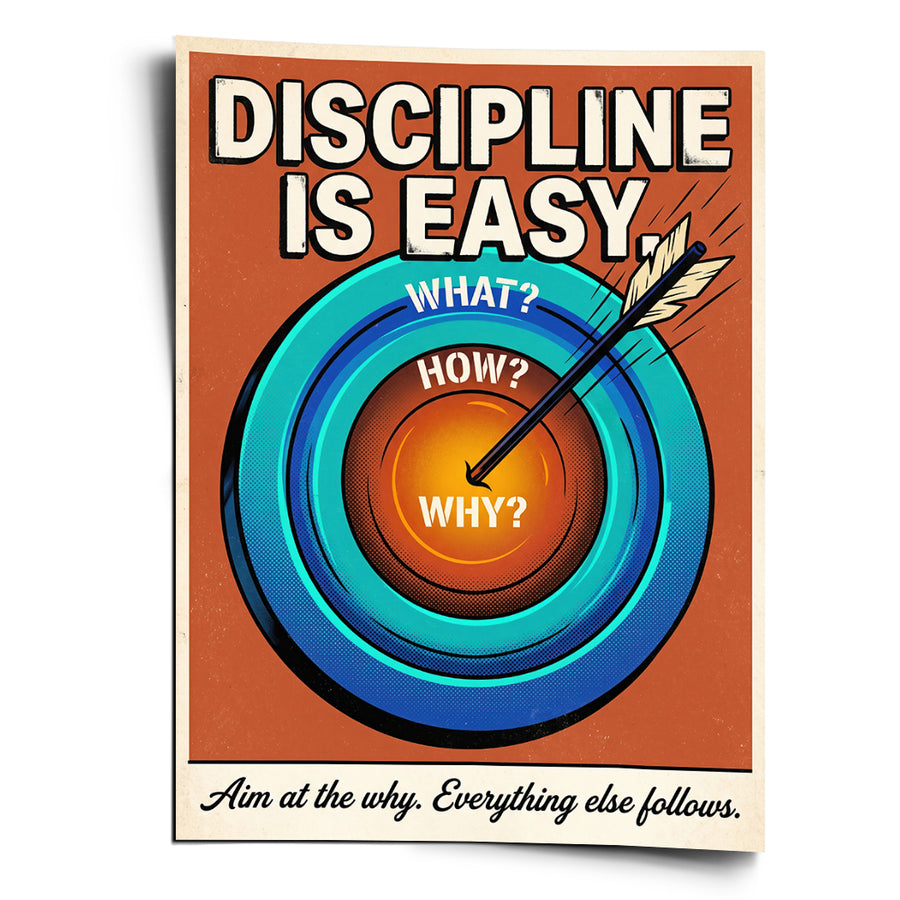 Discipline Is Easy - Poster – front