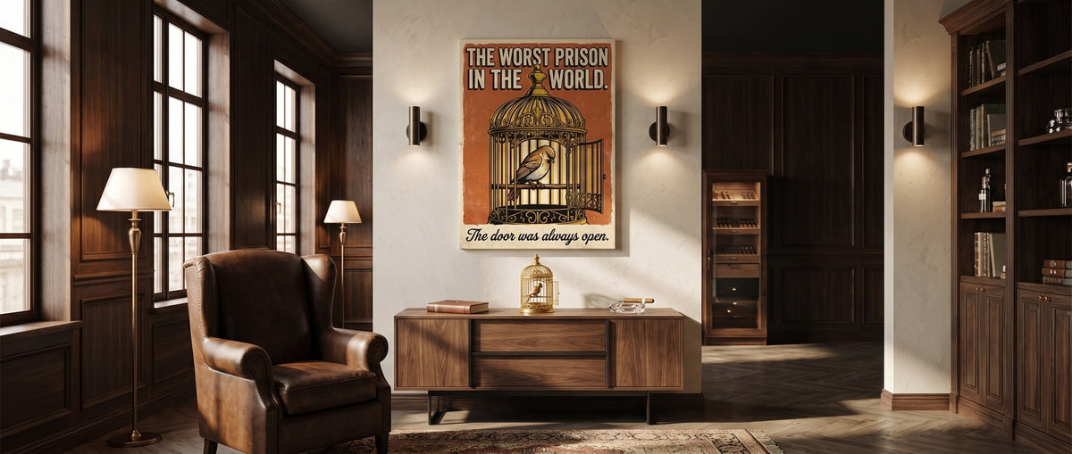 Leinwandbild The Worst Prison In The World Website Banner