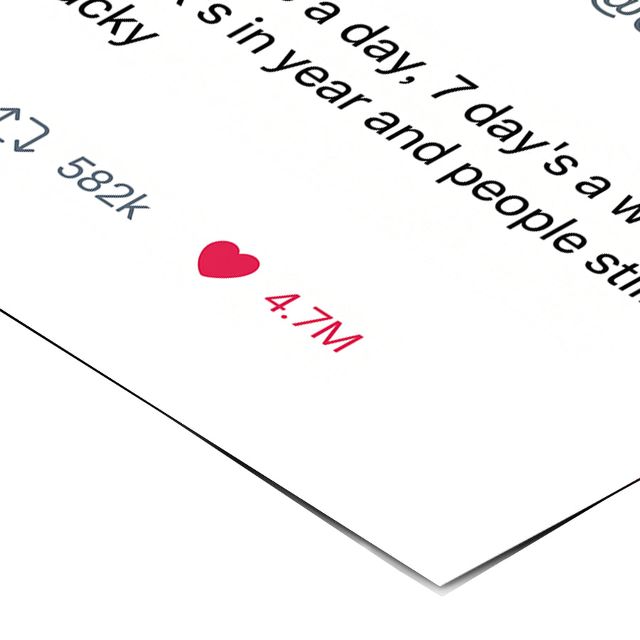 Eckdetail des Posters Twite Elon Musk