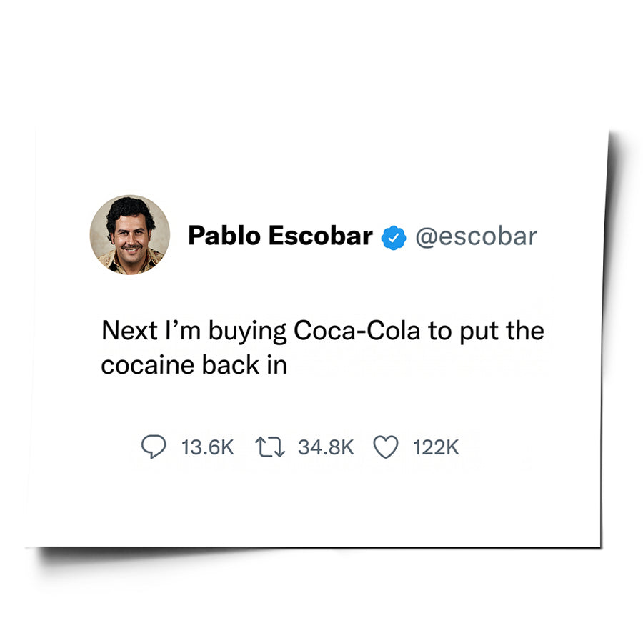 Twite – Pablo Escobar - Poster – front