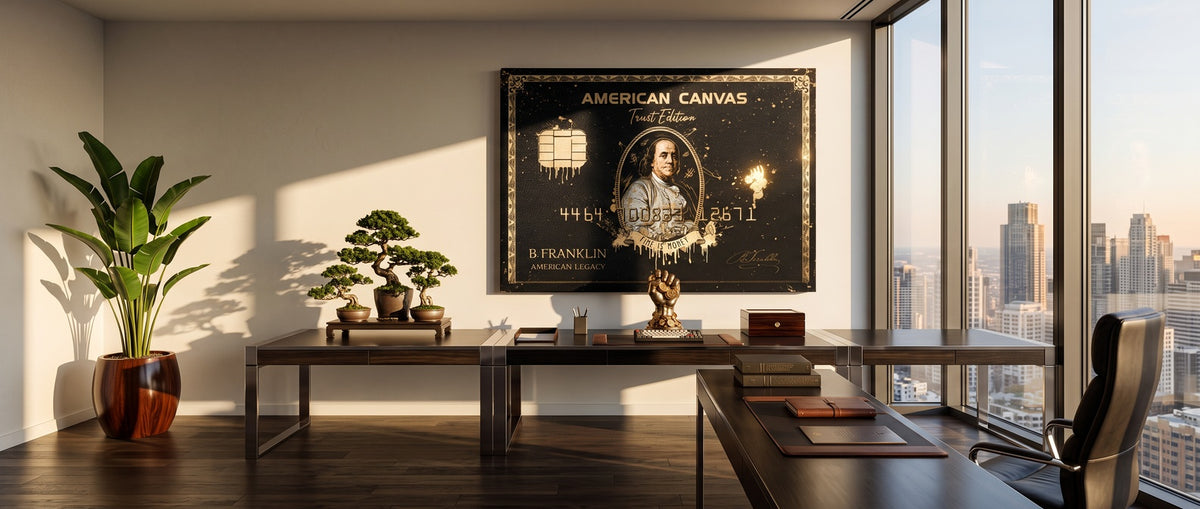 Leinwandbild Royal American Canvas – Benjamin Franklin Website Banner