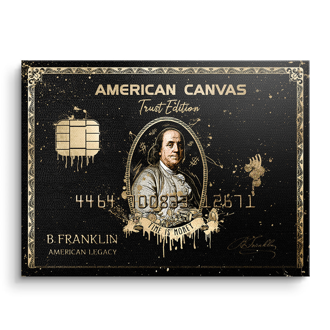 DOTCOMCANVAS Leinwandbild Royal American Canvas Benjamin Franklin ohne Rahmen