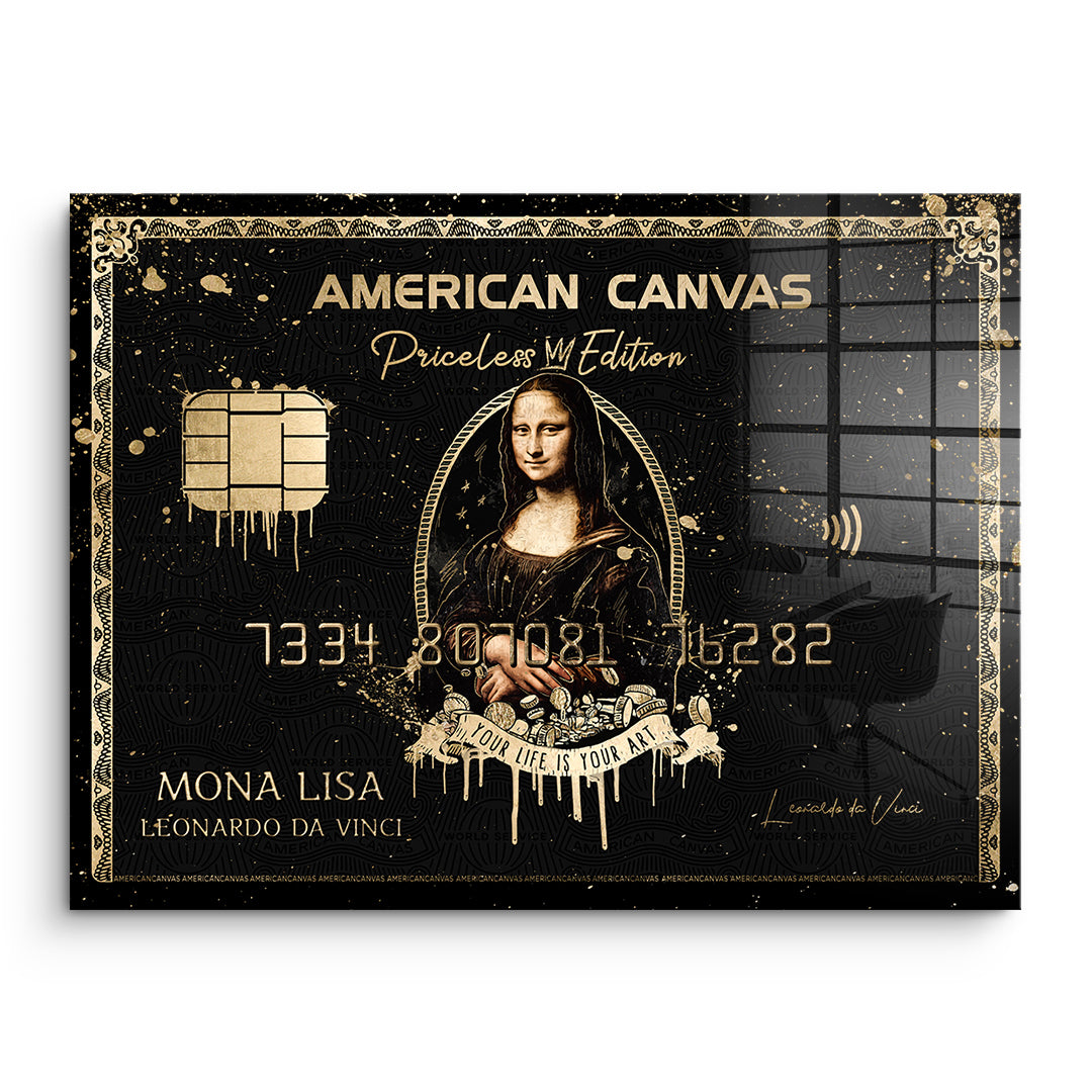 DOTCOMCANVAS Acrylglasbild Royal American Canvas Mona Lisa ohne Rahmen