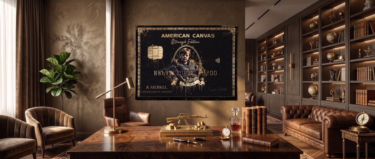 Poster Royal American Canvas – Angela Merkel Website Banner