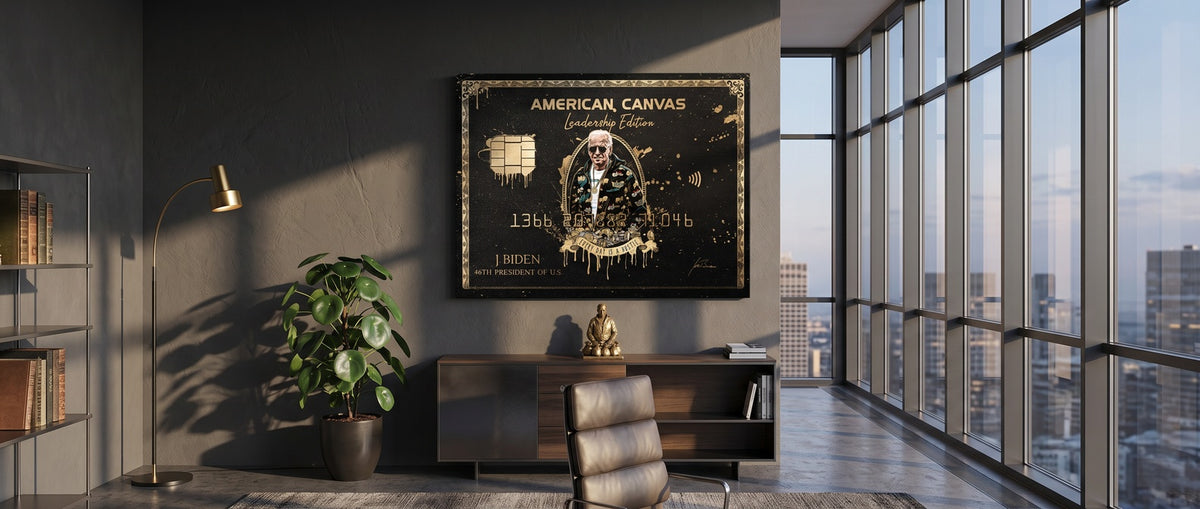 Leinwandbild Royal American Canvas – Joe Biden Website Banner