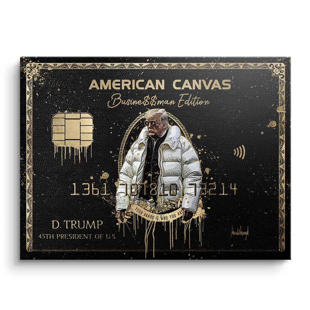 DOTCOMCANVAS Leinwandbild Royal American Canvas Trump ohne Rahmen