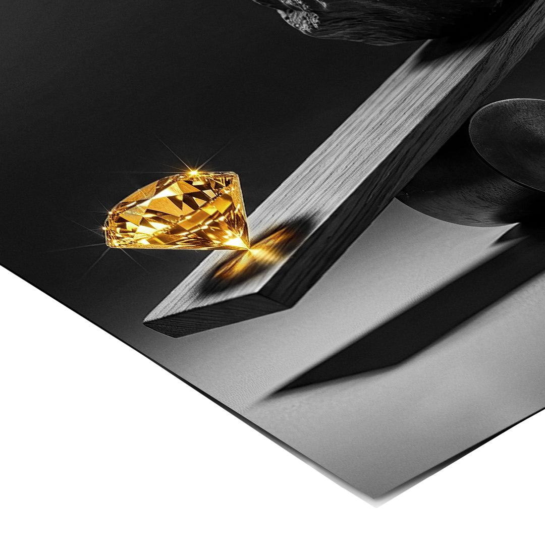 Eckdetail des Posters Choose Quality, Not Quantity