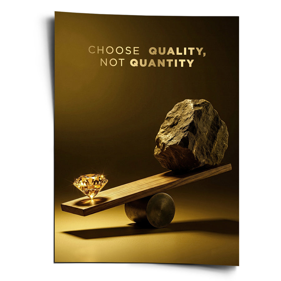 Choose Quality – Gold Edition - Poster – Vorderseite
