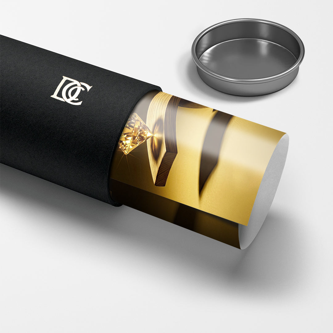Poster Choose Quality Gold Edition in der Versandhülse