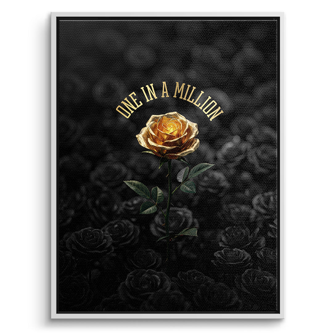 DOTCOMCANVAS Leinwandbild One in a Million im weißen Premium-Rahmen