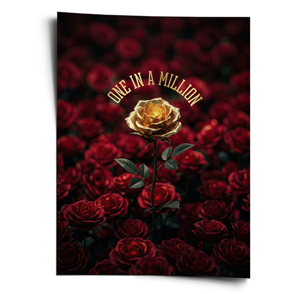 DOTCOMCANVAS Poster One in a Million in Red