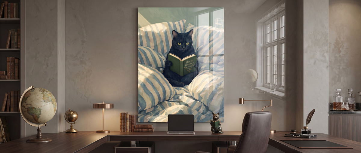 Acrylglasbild How to Become a Successful Cat Website Banner