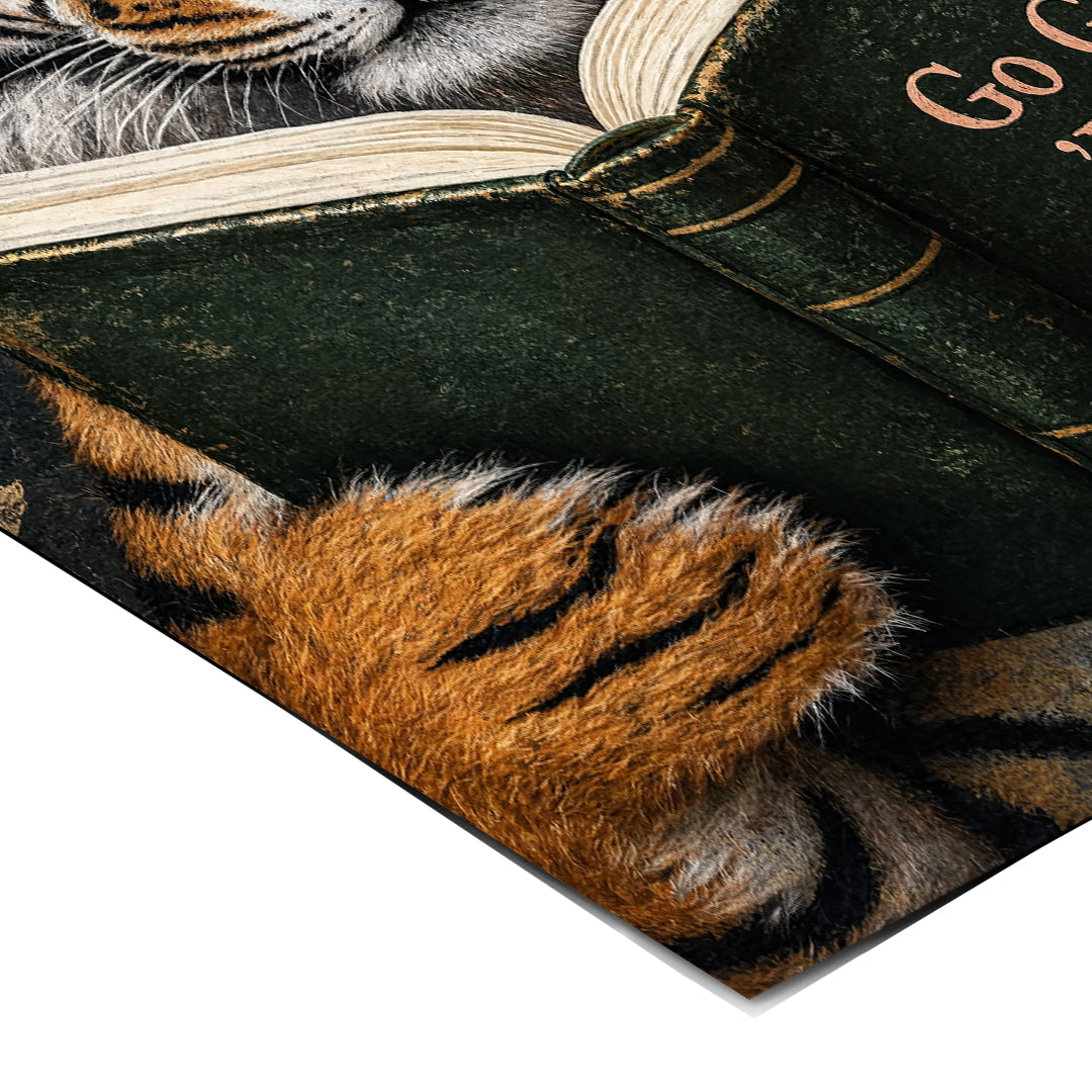 Eckdetail des Posters Go Get 'Em Tiger