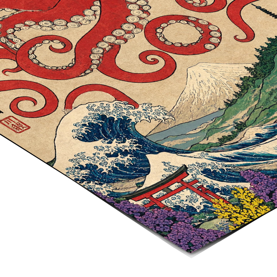 Eckdetail des Posters Sea God Octopus