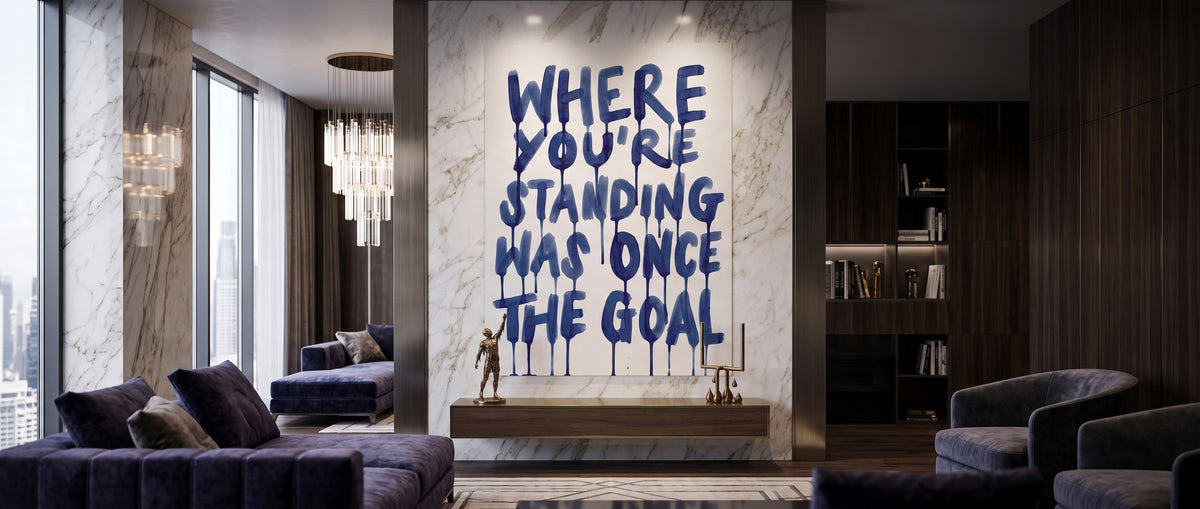 Poster Where You're Standing Was Once The Goal Website Banner