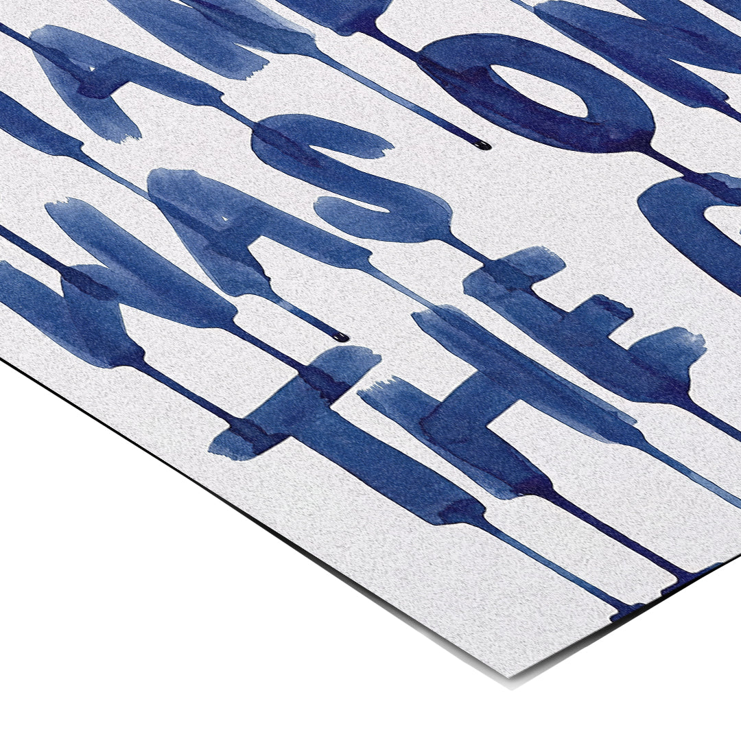 Eckdetail des Posters Where You're Standing Was Once The Goal