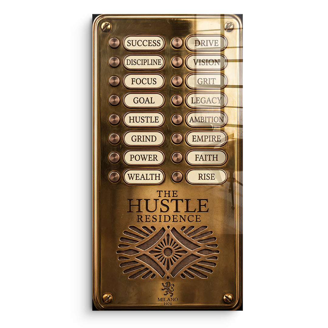 DOTCOMCANVAS Acrylglasbild Hustle Residence ohne Rahmen
