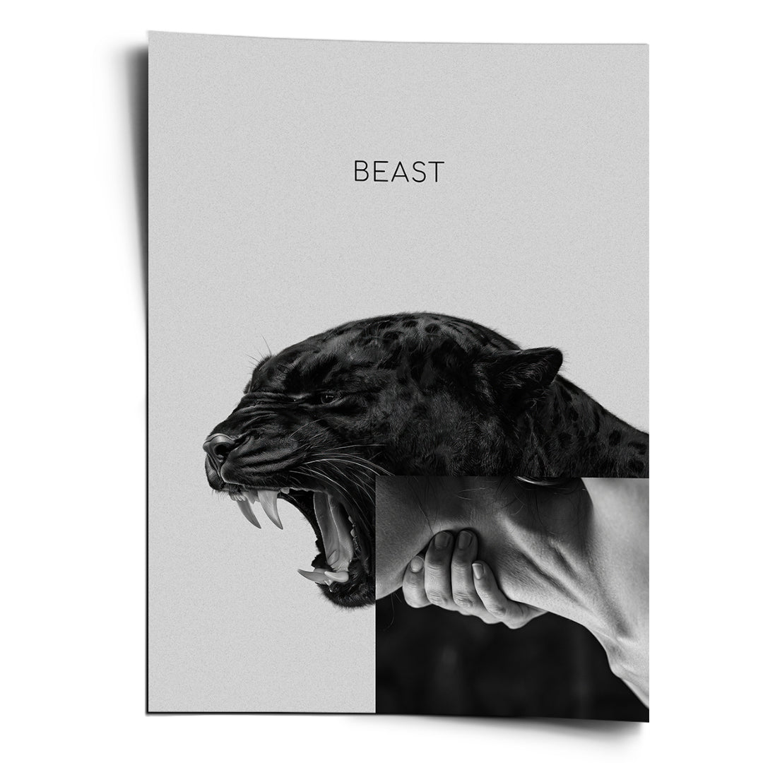 DOTCOMCANVAS Poster Beast Grey