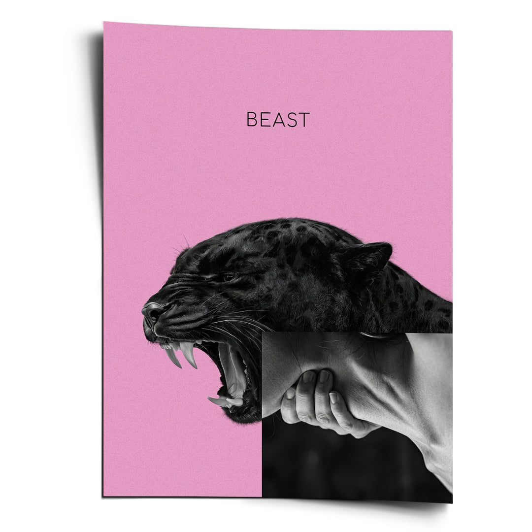 DOTCOMCANVAS Poster Beast Pink