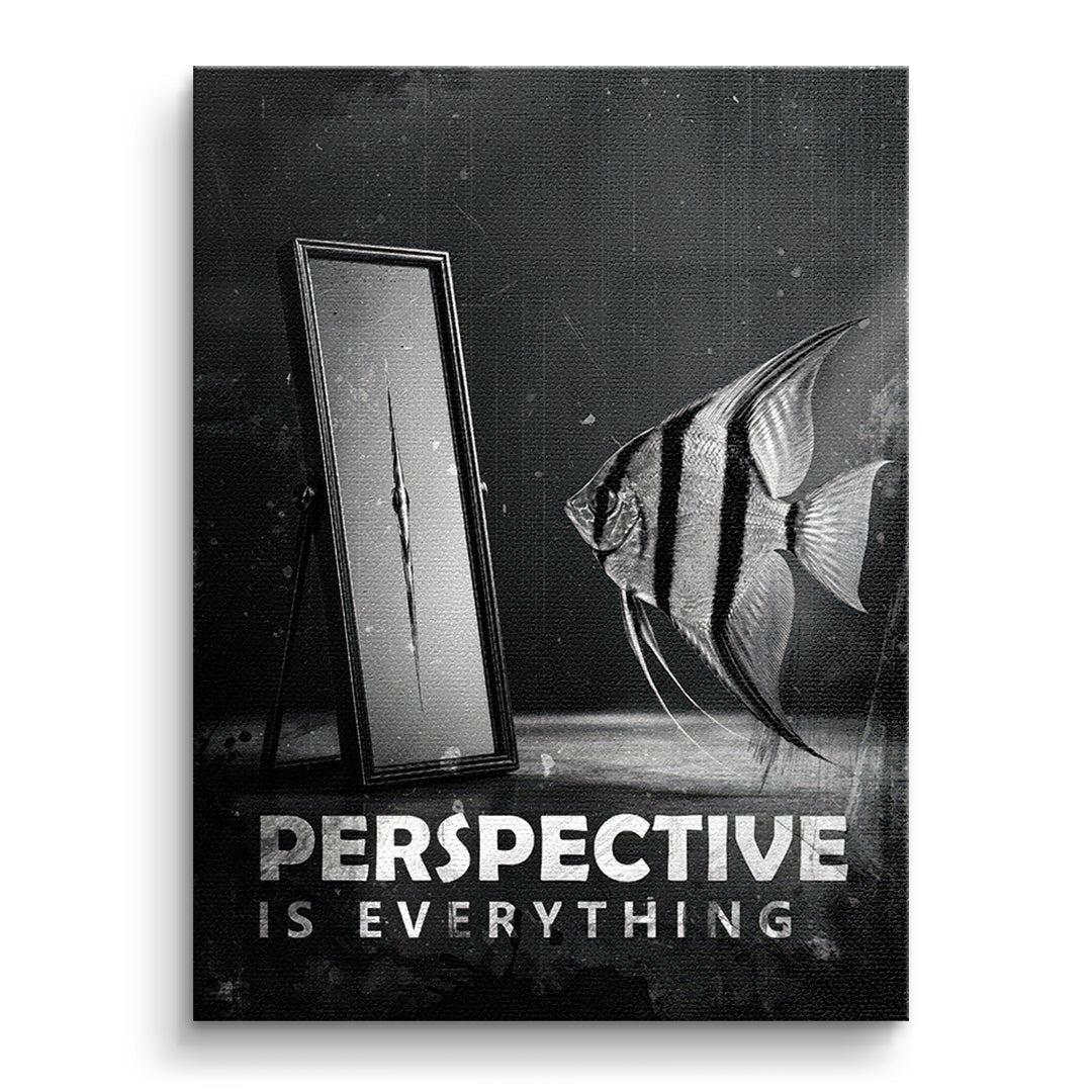 DOTCOMCANVAS Leinwandbild Perspective Is Everything (Englisch) ohne Rahmen