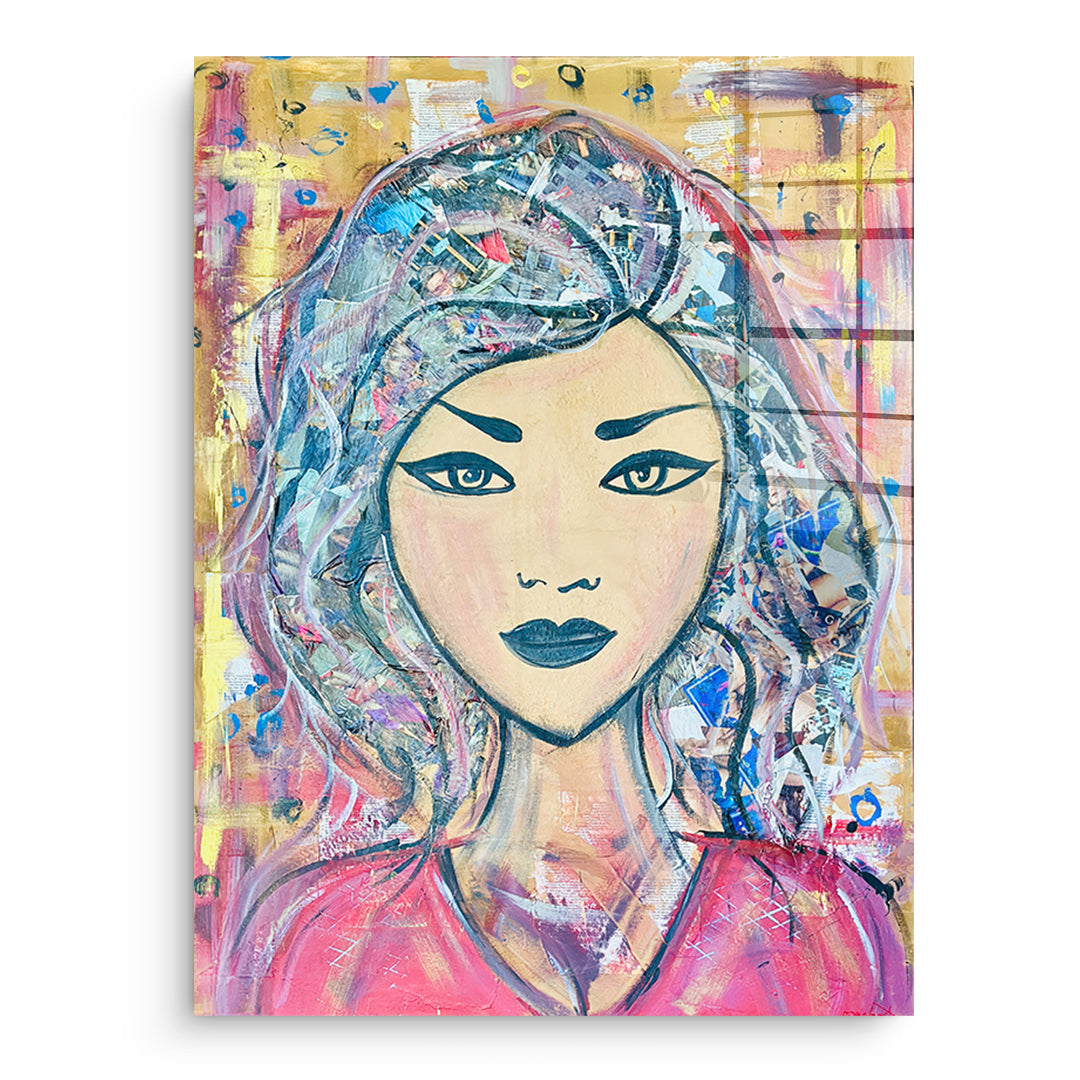 DOTCOMCANVAS Acrylglasbild Headlines And Dreams ohne Rahmen