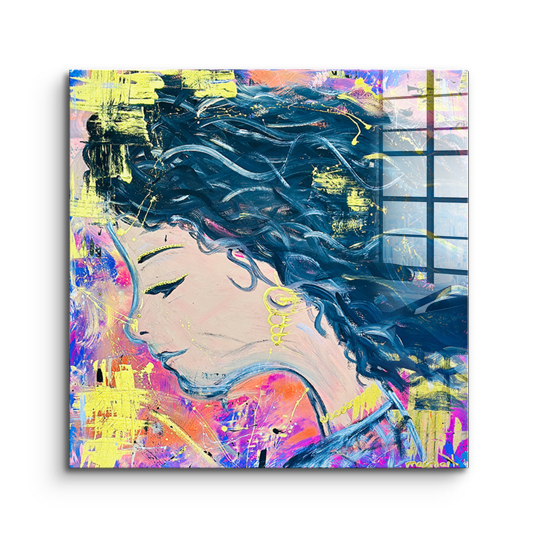 DOTCOMCANVAS Acrylglasbild Midnight Waves ohne Rahmen