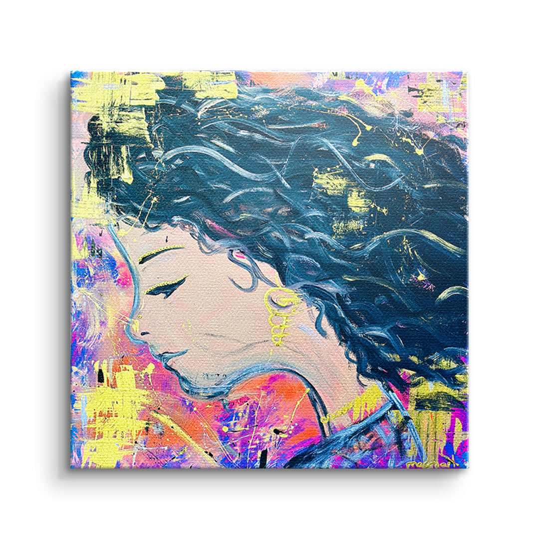DOTCOMCANVAS Leinwandbild Midnight Waves ohne Rahmen