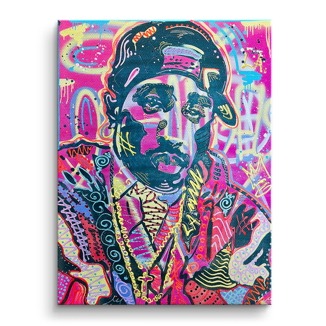 DOTCOMCANVAS Leinwandbild Neon Gentleman ohne Rahmen