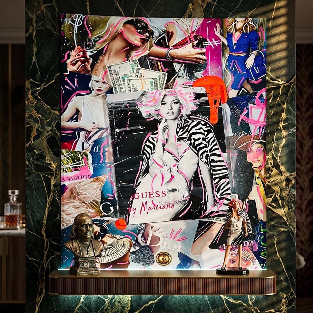 Poster Runway Riches an der Wand eines modernen Wohnraums