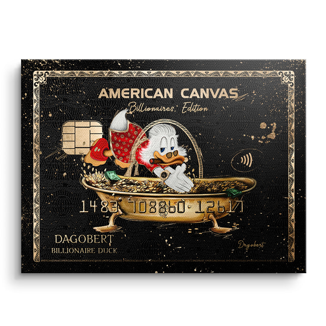 DOTCOMCANVAS Leinwandbild American Canvas Billionaires Edition ohne Rahmen