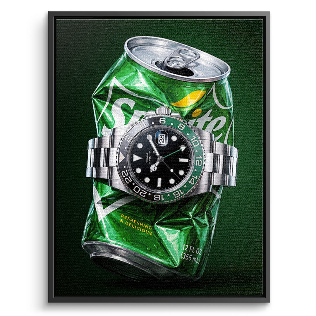 DOTCOMCANVAS Leinwandbild Crushed Luxury im schwarzen Premium-Rahmen