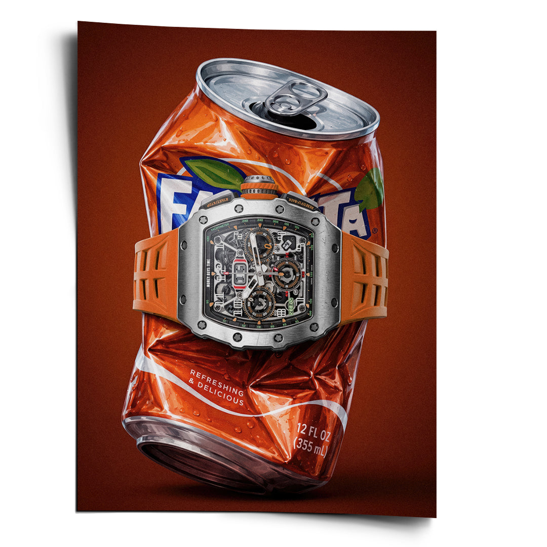 DOTCOMCANVAS Poster Crushed Orange