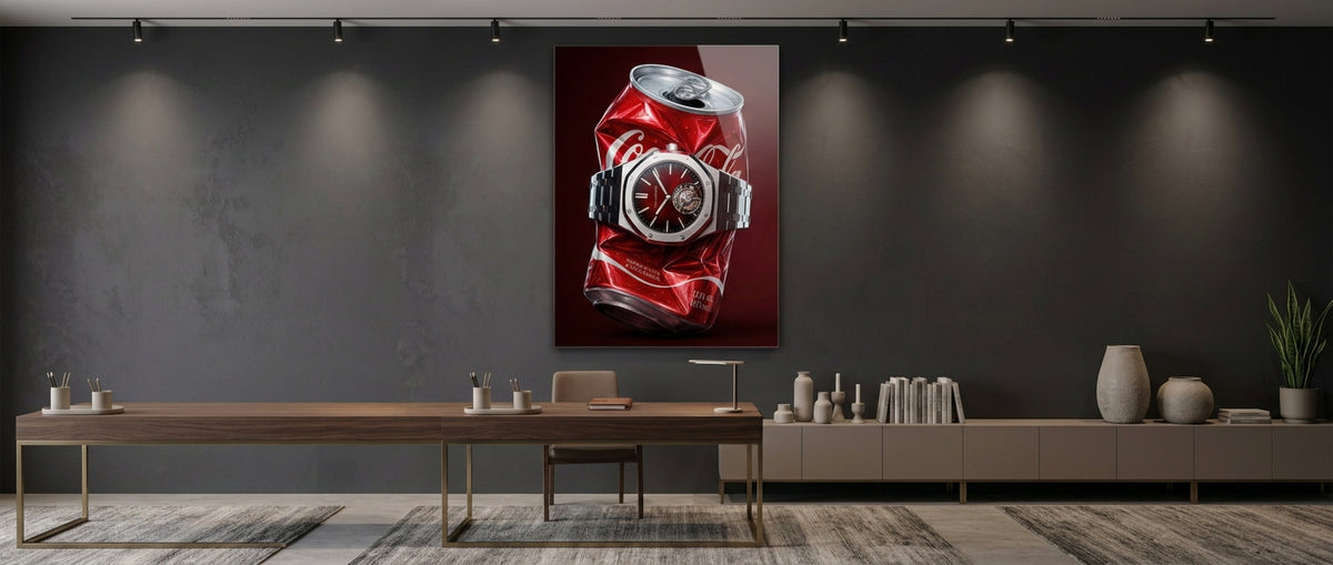 Acrylglasbild Crushed Red Website Banner