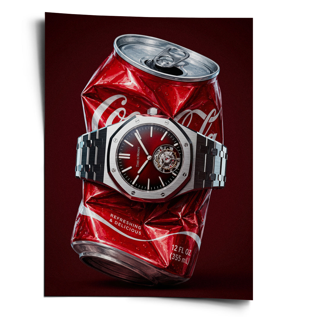 DOTCOMCANVAS Poster Crushed Red