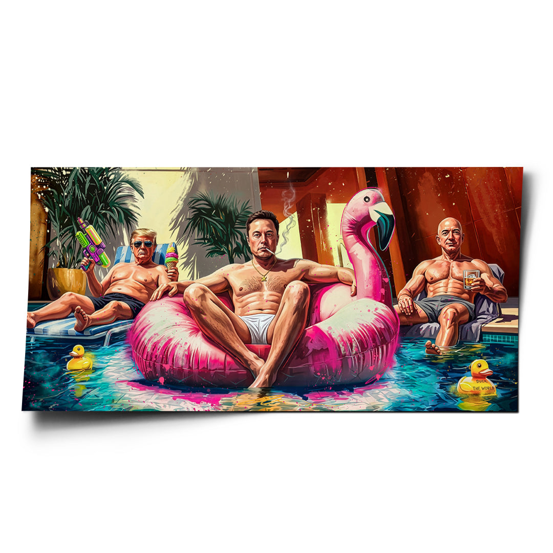 DOTCOMCANVAS Poster Pool Friends