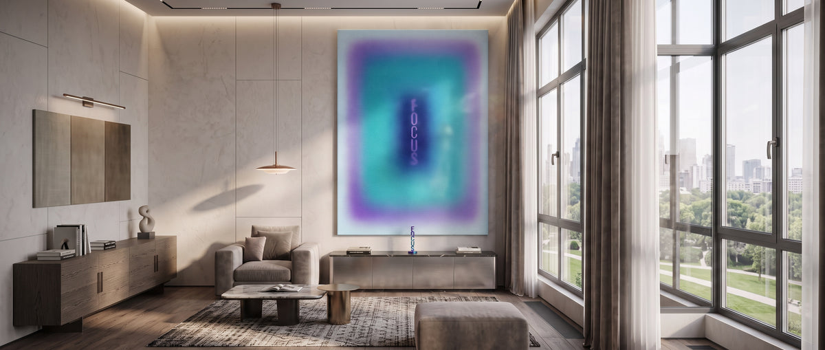 Leinwandbild Focus Aura Website Banner